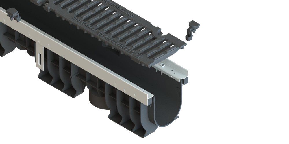 Пескоуловитель PolyMax Drive h416 с решеткой из высокопрочного чугуна кл.D (к-т)