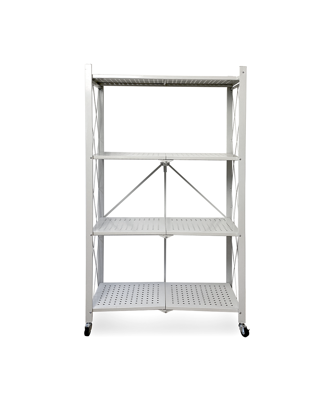 Стеллаж складной ГЕЛЕОС Атлант-4, белый