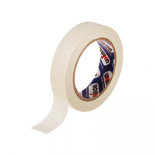 Лента малярная Unibob крепированная бумажная, 19 мм, 50 м, шт