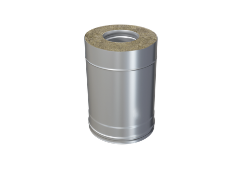 Дымоход Феррум утепленный нержавеющий (430/0,8мм)/оцинкованный ф150/210 L=0,25м по воде