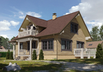 Гибкая черепица Lux, Саппоро, Зрелый каштан