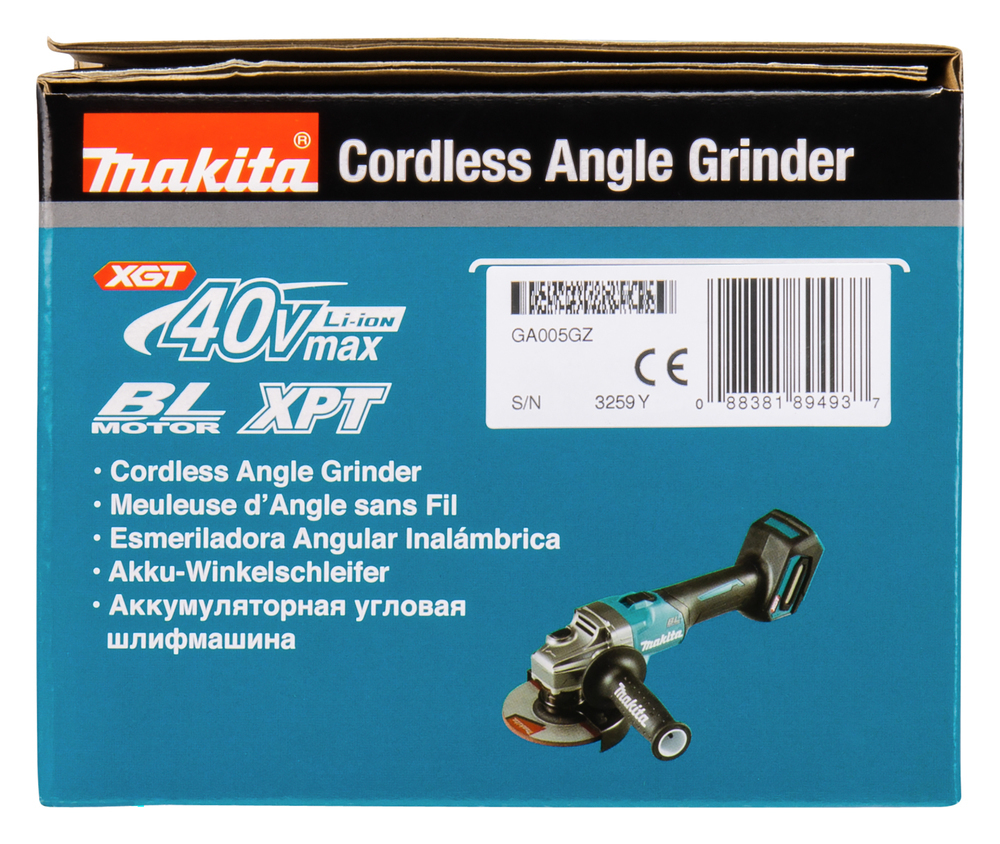 Угловая шлифмашина XGT Makita GA005GZ