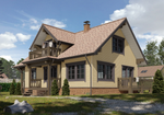 Сайдинг LUX под дерево, Блок-Хаус, зрелый каштан