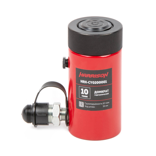 HRH-CY0200001 Домкрат гидравлический, однополостной, с фиксирующей гайкой 10 т, ход 50 мм