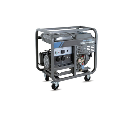 Генератор дизельный 7,0 кВт 220В с электростартером и колесами TOR KM7000D