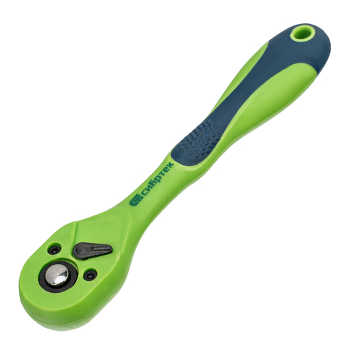 Ключ-трещотка 1/4", CrV, 72 зуба, с быстрым сбросом Сибртех