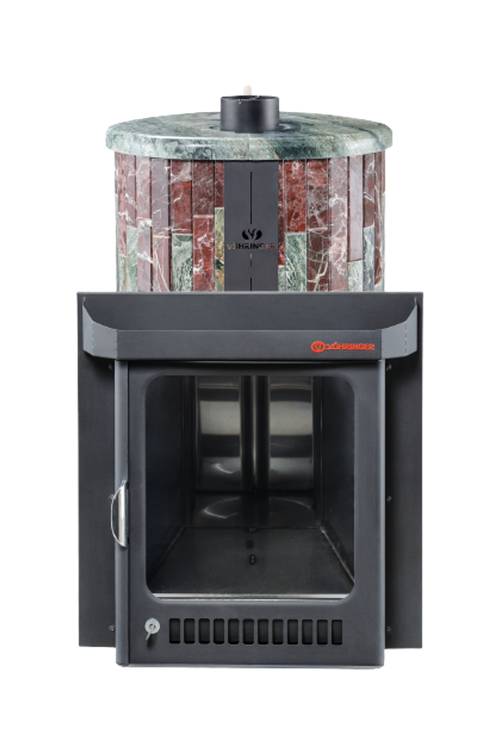 Печь для бани "Оптима" в каменной облицовке