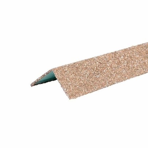 Внешний угол металлический ТехноНиколь Hauberk Коричнево-бежевый 1250х50х50 мм, шт