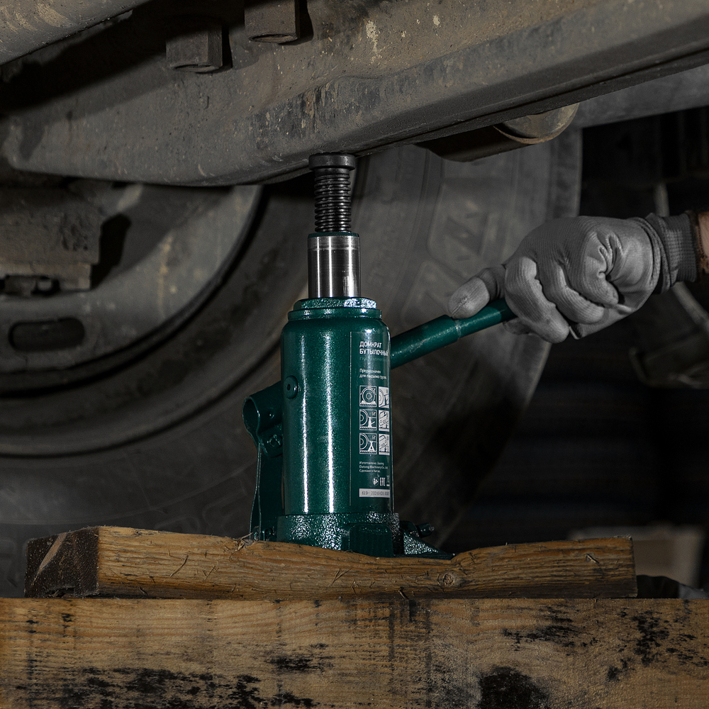 Домкрат гидравлический бутылочный, 8 т, 180-350 мм Сибртех