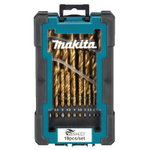 Набор сверл по металлу HSS-TiN (1-10 мм, шаг 0.5 мм) 19 шт Makita D-72229