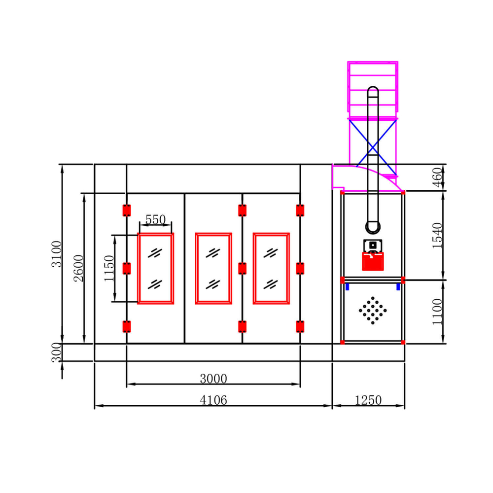 WDK-210 Окрасочно-сушильная камера