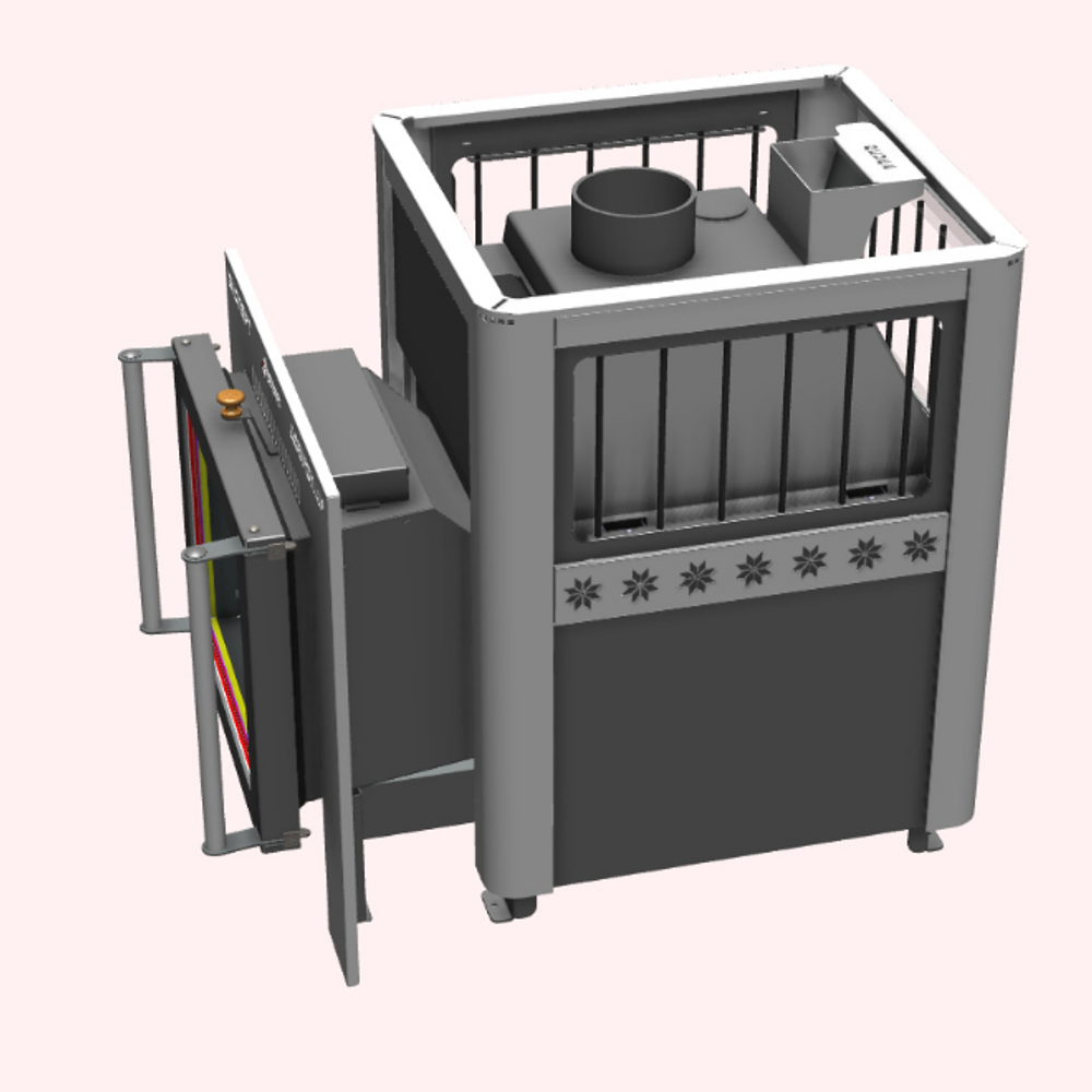 Печь для бани Термофор ДоброПар Эксперт Carbon 26 Плазма закр.каменка антрацит