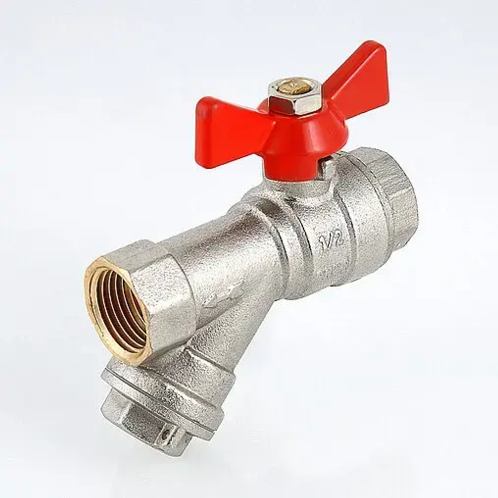 Кран шаровый с фильтром ½"в x ½"в Valtec Combi VT.293.N.04