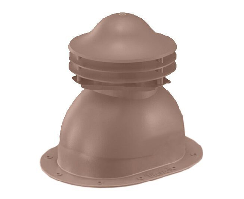 Универсальный выход вентиляции для готовой мягкой и фальцевой кровли 352\250\293 кирпичный RAL 8004