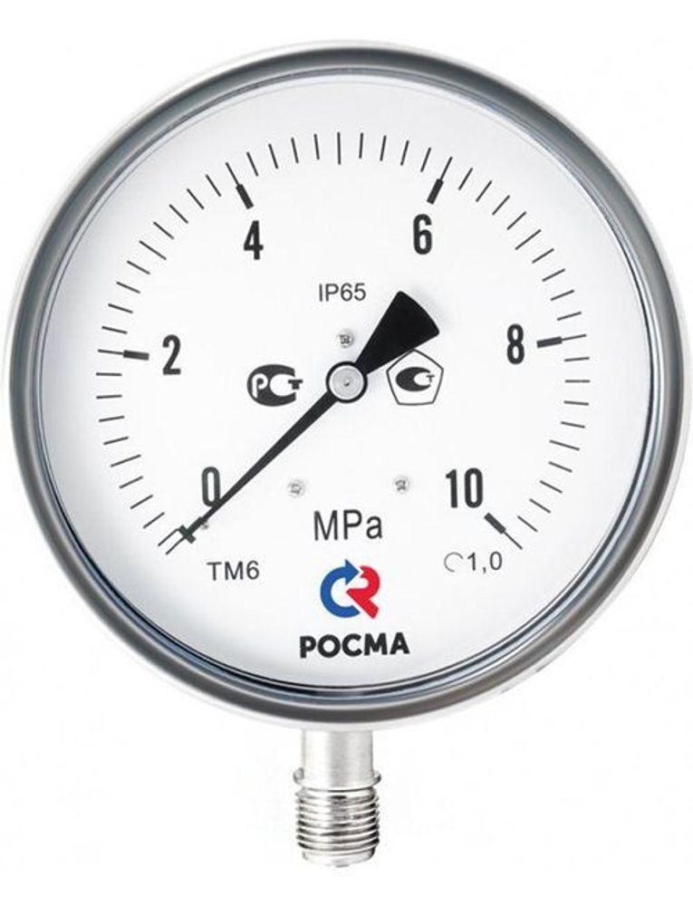 Манометр Росма ТМ-621Р (G-16GМПа) М2Gх1.5 1.5 коррозионностойкий виброустойчивый (готовый к гидрозаполнению) 15Gмм, тип - ТМ-621Р, радиальное присоединение, G-16GМПа, резьба М2Gх1.5, класс точности 1.5