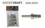 WDK-82PH Штекер быстроразъемного EU соединения под шланг 8 мм