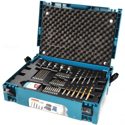 Набор насадок и свёрл, 56 шт в кейсе MakPac Makita B-53768