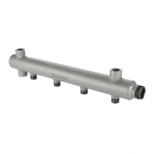 Коллектор распределительный концевой 4 отвода 1"н x ½"н Valtec VTc.510.BS.060404