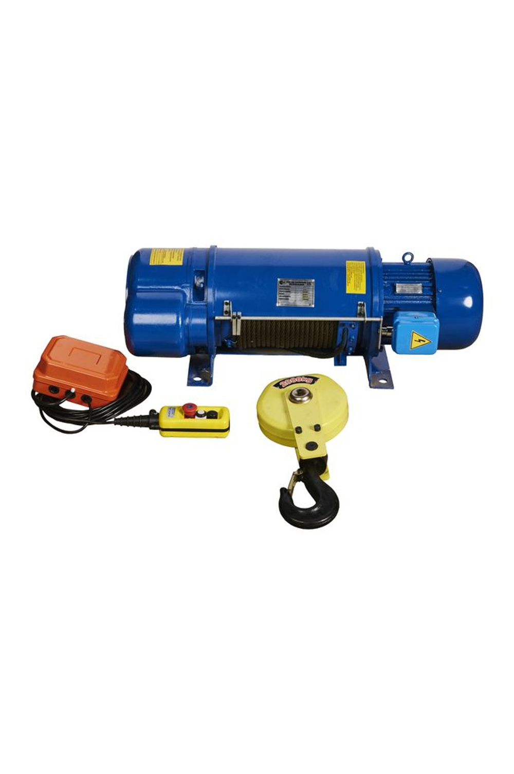 Таль стационарная на лапах 2т 9м 380В электрическая канатная TOR CD