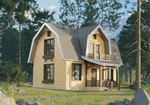 Софит Lux, T4 с центральной перфорацией, кедр