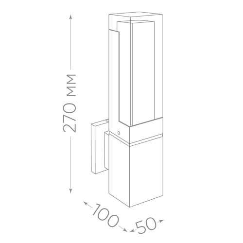 Светильник уличный светодиодный Feron DH601, 5W, 250Lm, 4000K, черный 11705