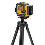 Лазерный уровень мультипризменный DLV-360-3T, 30 м, зеленый луч, Li-Ion 2,4 Aч, штатив // Denzel