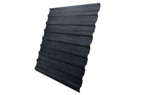 Профнастил C20B 0,45 Print Premium с пленкой Grey Wood TwinColor