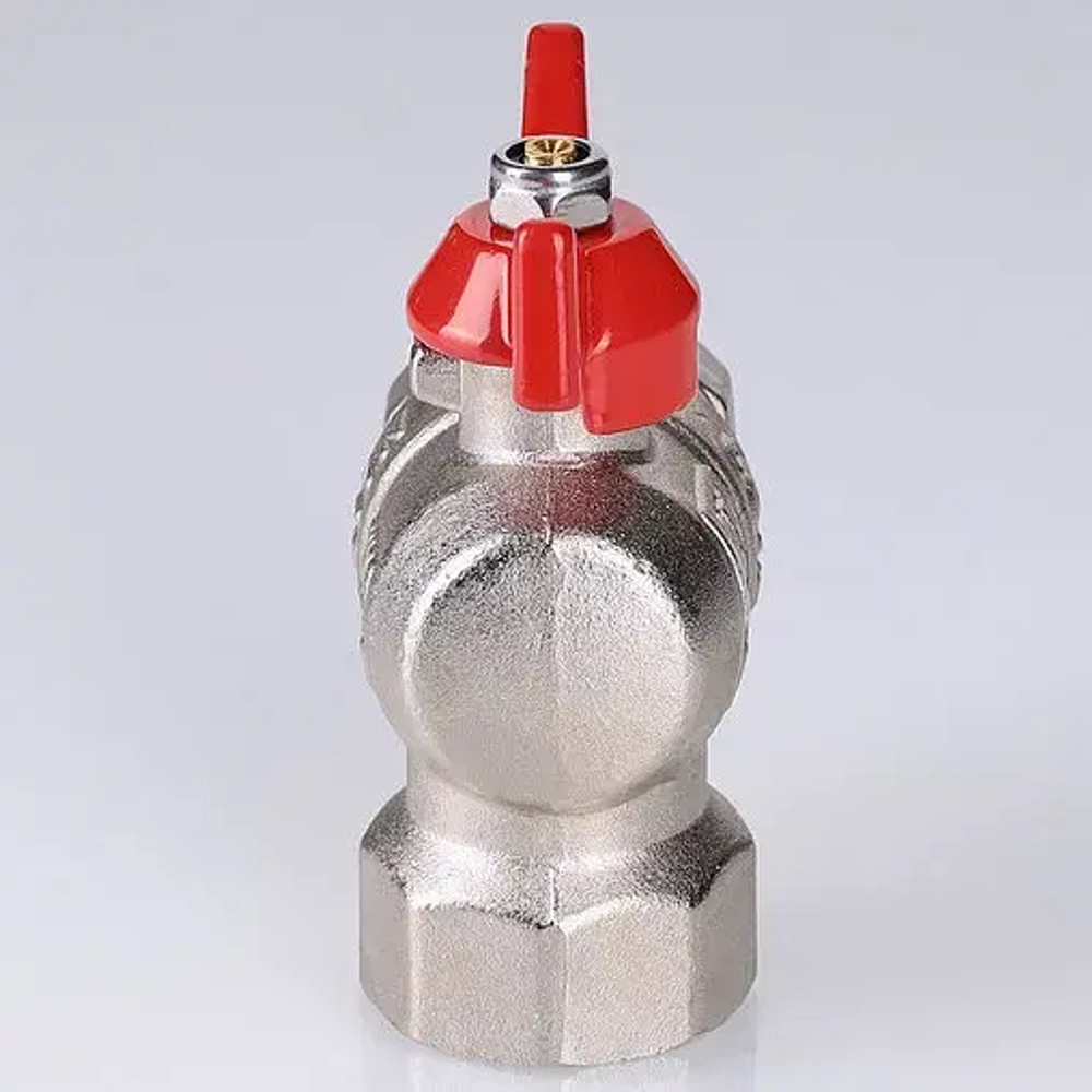 Кран шаровый с накидной гайкой угловой ½"в x ½"нг Valtec VT.266.NS.0404