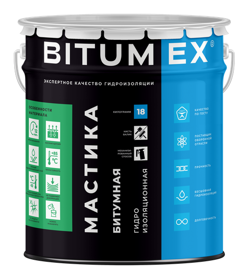 BITUMEX мастика битумная гидроизоляционная
