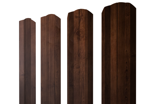 Штакетник М-образный А фигурный 0,4 Print Premium Cherry Wood Fresh TwinColor