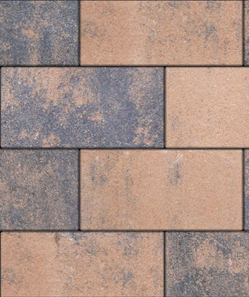 Тротуарная плитка Поревит Колормикс гладкий "ПРЯМОУГОЛЬНИК" Б.5.П.8