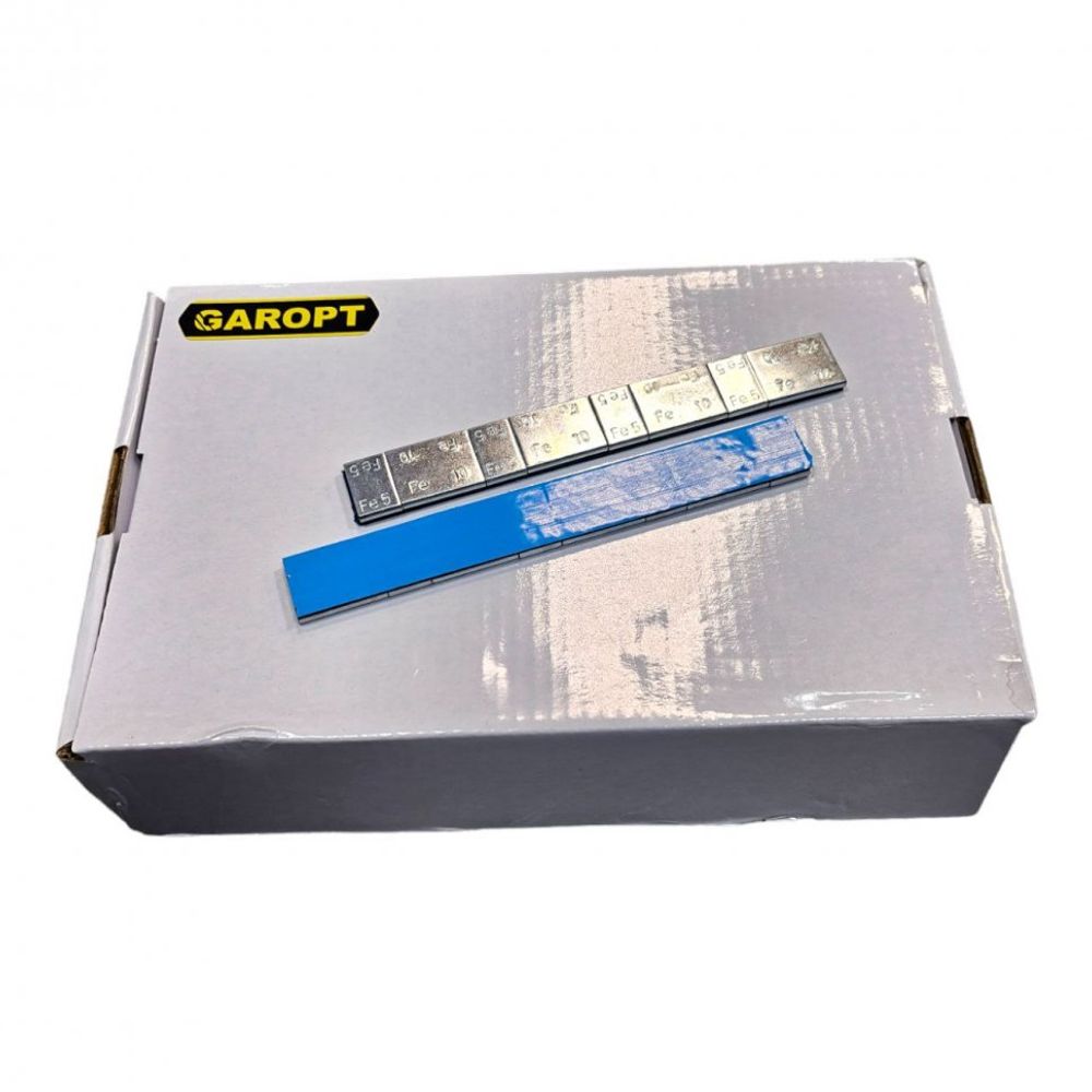 Грузики самоклеящиеся стальные на синей ленте 60 гр., 5гр х 4 + 10гр х 4 (100 шт в упаковке, 4 шт бокс) , chemistry