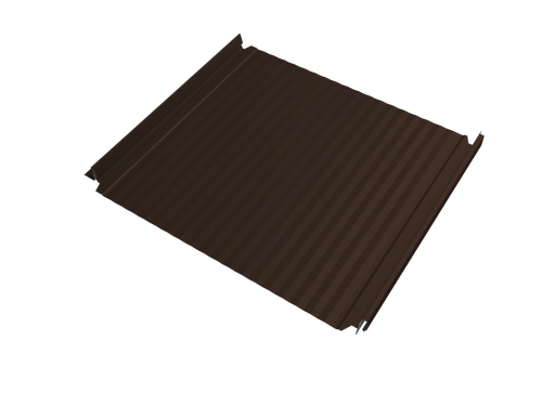 Кликфальц Pro Gofr Grand Line 0,5 Drap с пленкой на замках RAL 8017 шоколад