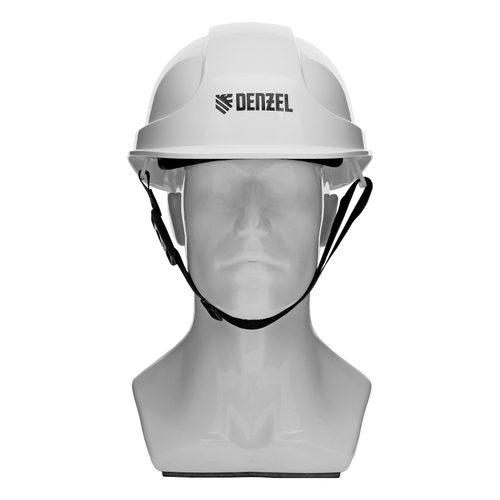 Каска защитная ударопрочная, ABS/PC, плавная регулировка, модель «Форвард» (К-05),белая Denzel