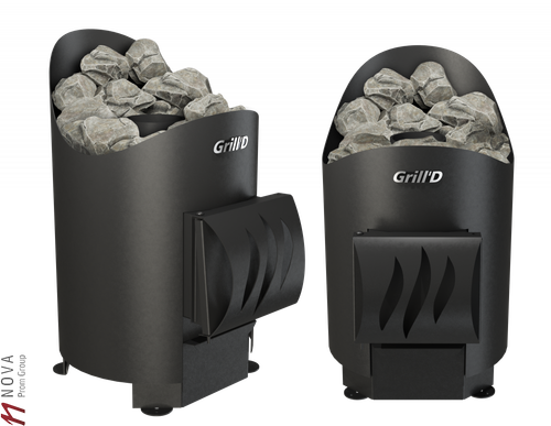 Печь для бани Grill'D Aurora mini Short black