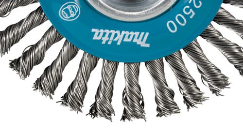 Щетка проволочная дисковая X-lock (d115 мм, толщ. проволоки 0,5 мм, тонкие пучки ) Makita D-73411