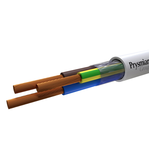 Провод гибкий ПВС 3х2,5 белый ГОСТ 7399-97 (бухта 100 м) РЭК-PRYSMIAN
