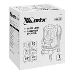 Лазерный уровень CRL-30R, 30 м, красный луч, батарейки, резьба 5/8" MTX