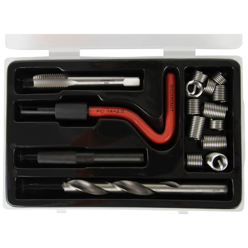 WDK-ST1420 Набор для восстановления резьбы M14X2, 16 предметов, шт