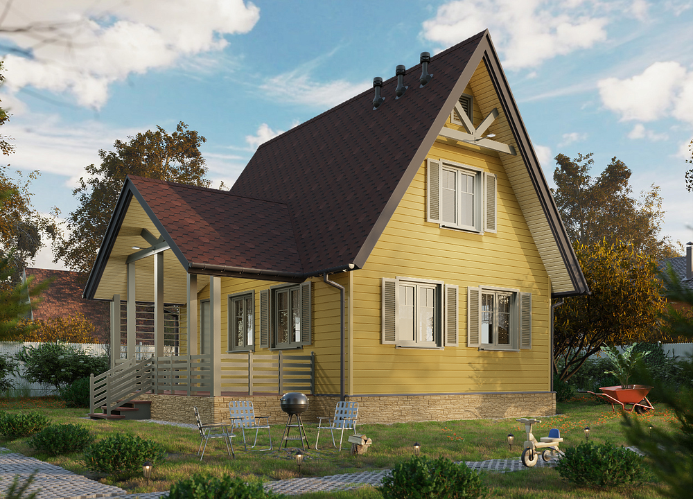 Сайдинг Premium, Брус, карамель