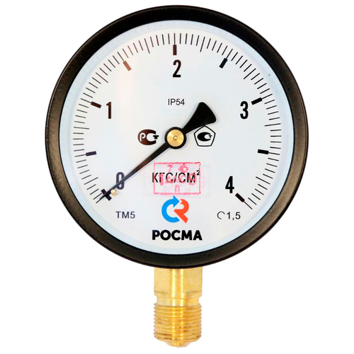 Манометр радиальный Росма ТМ-51GР.GG IP54 (G-4Gкгс/см2) М2Gх1.5 1.5 общетехнический специального исполнения, 1GGмм, тип - ТМ-51GР, радиальное присоединение, шкала (G-4Gкгс/см2), резьба М2Gх1.5, класс точности 1.5