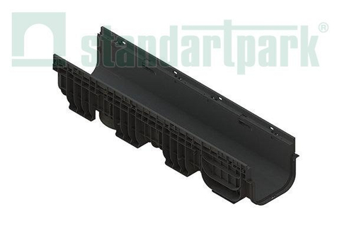 Лоток водоотводный пластиковый PolyMax Basic DN200 h200