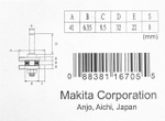 Фреза пазо-шиповая 41х6.35, S8, 2T Makita D-12011