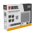 Конвектор гибридный электрический HybridX-1000, ИК нагреватель, цифровой термостат Denzel
