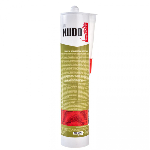 Герметик силиконовый Kudo KSK-146 для кровли и водостоков шоколадно-коричневый 280 мл, шт