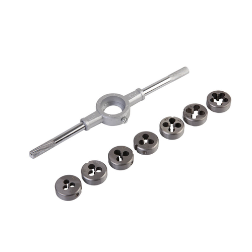 WDK-DS0312 Набор плашек М3 - 12, 8 предметов, метрическая резьба