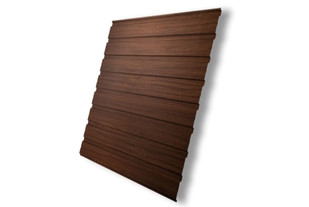 Профнастил C10B 0,45 Print Elite Choco Wood TwinColor