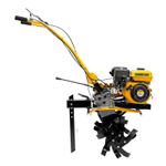 Мотоблок DPT-170SB, 7 л.с., ремен.сцеп, фрез 3х4, ШОМ, без колес, передачи 2В/1Н Denzel