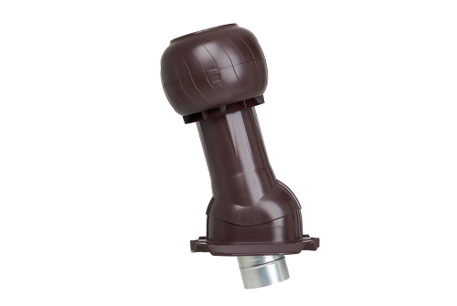 Комплект вентиляции Gervent Statik для кровли ПН-35 160мм, труба изолированная 125мм, RAL 8017 коричневый