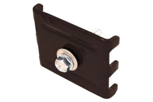 Крепление Скоба и саморез 5,5х32 RAL 8017